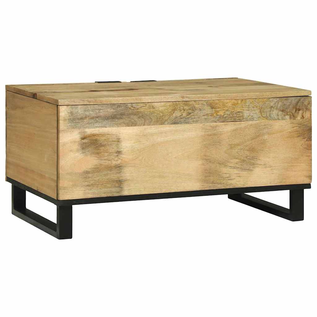 Coffee Table Brown and Black 80 x 50 x 40 cm